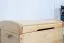 Truhe Kiefer massiv Vollholz natur 006 – Abmessungen: 58 x 94 x 55,5 cm (H x B x T)