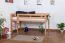 Kinderbett Hochbett Andi Buche Vollholz massiv natur inkl. Rollrost - 90 x 200 cm