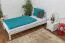Kinderbett / Jugendbett massives Kiefernholz, inklusive Lattenrost weiß lackiert, Maße: 90 x 200 cm
