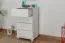 Kommode Kiefer massiv Vollholz weiß lackiert Junco 145 - Abmessung 100 x 60 x 42 cm