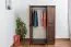 Kleiderschrank massiv, Farbe: Nuss 190x120x60 cm