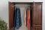 Kleiderschrank massiv, Farbe: Nuss 190x120x60 cm