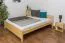 Jugendbett Kiefer massiv Vollholz natur 79, inkl. Lattenrost - Abmessung 180 x 200 cm