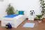 Kinderbett / Jugendbett "Easy Premium Line" K2 inkl. 2 Schubladen und 2 Abdeckblenden, 90 x 200 cm Buche Vollholz massiv weiß lackiert