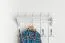 Garderobe Kiefer massiv Vollholz weiß lackiert Junco 348 – Abmessung 100 x 60 x 33 cm