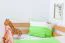 Etagenbett / Spielbett SET mit Matratzen | Buche massiv Natur | inkl. Bonell Federkern Matratzen | mit schräger Leiter | inkl Rollrost