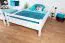 Stockbett 140 x 190 cm für Erwachsene "Easy Premium Line" K24/n, Kopf- und Fußteil gerade, Buche Massivholz weiß lackiert, teilbar