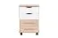 Rollcontainer Banjaran 36, Farbe: Sonoma Eiche / Weiß - Abmessungen: 66 x 45 x 40 cm (H x B x T)