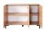 Kommode Pandrup 10, Farbe: Eiche - Abmessungen: 83 x 120 x 40 cm (H x B x T), mit 3 Türen und 4 Fächern