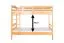 Stockbett 90 x 200 cm für Erwachsene "Easy Premium Line" K17/n, Höhe 174 cm, Buche massiv Natur lackiert, teilbar, großer Abstand zwischen den Betten