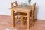 Tisch Kiefer massiv Vollholz Erlefarben Junco 239A - 80 x 80 cm (B x T)