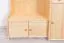 Garderobe Kiefer massiv Vollholz natur 28A - 200 x 125 x 41 cm (H x B x T)