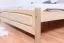 Doppelbett / Gästebett Buche massiv Vollholz natur 117, inkl. Lattenrost - 180 x 200 cm (B x L)
