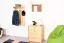 Schuhkipper Kiefer Holz massiv, Farbe: Natur 80x72x40 cm, Schuhschrank Schuhkommode