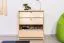 Schuhkipper Kiefer Holz massiv, Farbe: Natur 80x72x40 cm, Schuhschrank Schuhkommode