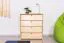 Schuhkipper Kiefer Holz massiv, Farbe: Natur 80x72x40 cm, Schuhschrank Schuhkommode