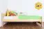 Kinderbett / Jugendbett Kiefer massiv Vollholz natur 84, inkl. Lattenrost - 100 x 200 cm (B x L)