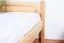 Kinderbett / Jugendbett Buche massiv Vollholz natur 117, inkl. Lattenrost - 140 x 200 cm (B x L)