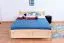 Kinderbett / Jugendbett Buche massiv Vollholz natur 117, inkl. Lattenrost - 140 x 200 cm (B x L)