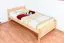 Kinderbett / Jugendbett Buche massiv Vollholz natur 117, inkl. Lattenrost - 100 x 200 cm (B x L)