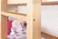 Kinderbett / Etagenbett Buche massiv Vollholz natur 119 – Liegeflächen: 90 x 200 cm (B x L)