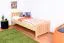 Kinderbett / Jugendbett Kiefer massiv Vollholz natur 66, inkl. Lattenrost - 80 x 200 cm (B x L)