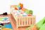 Kinderbett / Jugendbett Kiefer massiv Vollholz natur 66, inkl. Lattenrost - 80 x 200 cm (B x L)