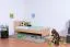 Kinderbett / Jugendbett Buche massiv Vollholz natur 109, inkl. Lattenrost - 90 x 200 cm (B x L)
