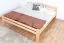 Doppelbett "Easy Premium Line" K4, 200 x 200 cm Buche Vollholz massiv Natur, inkl. Lattenrost