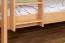 Etagenbett für Erwachsene "Easy Premium Line" K19/n, Kopf- und Fußteil mit Löchern, Buche Vollholz massiv Natur - 90 x 200 cm (B x L), teilbar