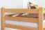 Stockbett für Erwachsene "Easy Premium Line" K20/n inkl. 2 Schubladen und 2 Abdeckblenden, Kopf- und Fußteil gerade, Buche Vollholz massiv Natur - Liegefläche: 90 x 200 cm, teilbar