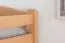 Stockbett für Erwachsene "Easy Premium Line" K21/n, Kopf- und Fußteil gerundet, Buche Vollholz massiv Natur - 90 x 200 cm (B x L), teilbar