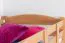 Etagenbett / Stockbett "Easy Premium Line" K21/n, Kopf- und Fußteil gerundet, Buche Vollholz massiv Natur - 90 x 200 cm (B x L), teilbar