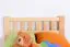 Kinderbett / Jugendbett Kiefer massiv Vollholz natur 68, inkl. Lattenrost - 90 x 200 cm (B x L)