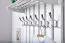 Garderobe Kiefer massiv Vollholz Weiß Junco 354 – Abmessungen: 60 x 80 x 28 cm H x B x T)