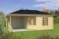 Gartenhaus Hochthron inkl. Fußboden - 40 mm Blockbohlenhaus, Grundfläche: 24,9 m², Satteldach