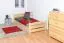Kiefer Holzbett Bettgestell 90 x 200 cm Natur