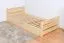 Kiefer Holzbett Bettgestell 90 x 200 cm Natur