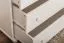 Kommode Kiefer massiv Vollholz weiß lackiert Junco 140 – Abmessung 123 x 80 x 42 cm