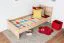 Kinderbett / Jugendbett Buche massiv Vollholz natur 109, inkl. Lattenrost - 80 x 200 cm (B x L)