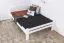 Einzelbett / Gästebett "Easy Premium Line" K5, 140 x 200 cm Buche Vollholz massiv weiß lackiert