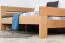 Jugendbett / Kinderbett "Easy Premium Line" K6, 120 x 200 cm Buche Vollholz massiv Natur