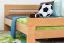 Jugendbett / Kinderbett "Easy Premium Line" K6, 120 x 200 cm Buche Vollholz massiv Natur