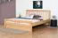 Doppelbett "Easy Premium Line" K8/1 inkl. 1 Abdeckblende, 180 x 200 cm Buche Vollholz massiv Natur