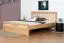 Doppelbett "Easy Premium Line" K8/1 inkl. 1 Abdeckblende, 180 x 200 cm Buche Vollholz massiv Natur