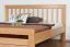 Doppelbett "Easy Premium Line" K8/1 inkl. 1 Abdeckblende, 180 x 200 cm Buche Vollholz massiv Natur