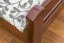 Kinderbett / Jugendbett "Easy Premium Line" K1/2n, Buche Vollholz massiv dunkelbraun lackiert - Liegefläche: 90 x 200 cm
