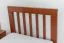Kinderbett / Jugendbett "Easy Premium Line" K8, Buche Vollholz massiv kirschrot lackiert - Liegefläche: 90 x 190 cm