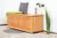 Truhe Holztruhe Kiefer massiv Vollholz Erlefarben 180 – 50 x 120 x 48 cm (H x B x T), Sitztruhe