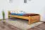 Einzelbett / Gästebett Kiefer massiv Vollholz Erlefarben 78, inkl. Lattenrost - 100 x 200 cm